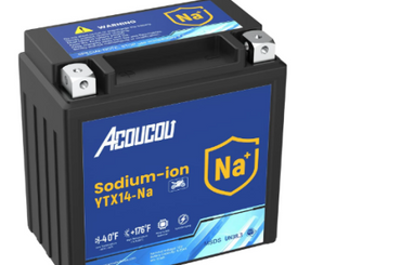 Acoucou YTX14-BS Motorcycle Battery, 12V Sodium-Ion Battery